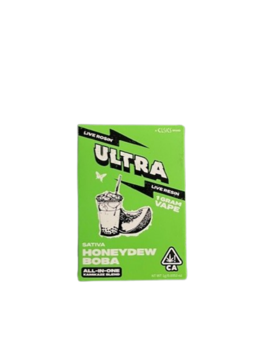 Photograph of product: *Promo* Ultra | Honeydew Boba Live Resin And Live Rosin All-In-One | 1g