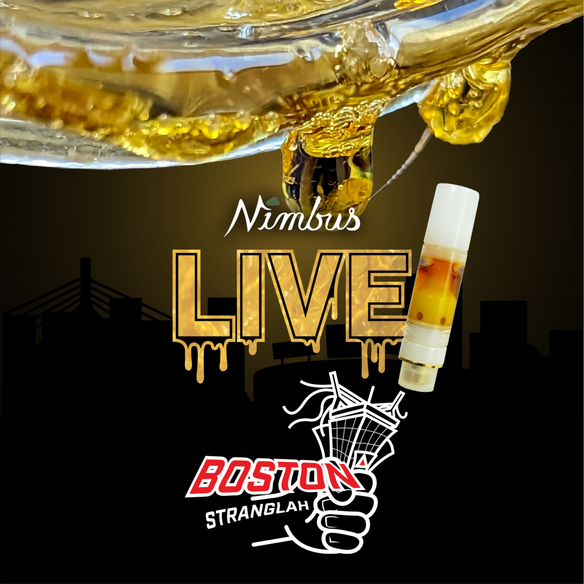 Photograph of product: Boston Stranglah (I) - 0.5g Live Resin Cart