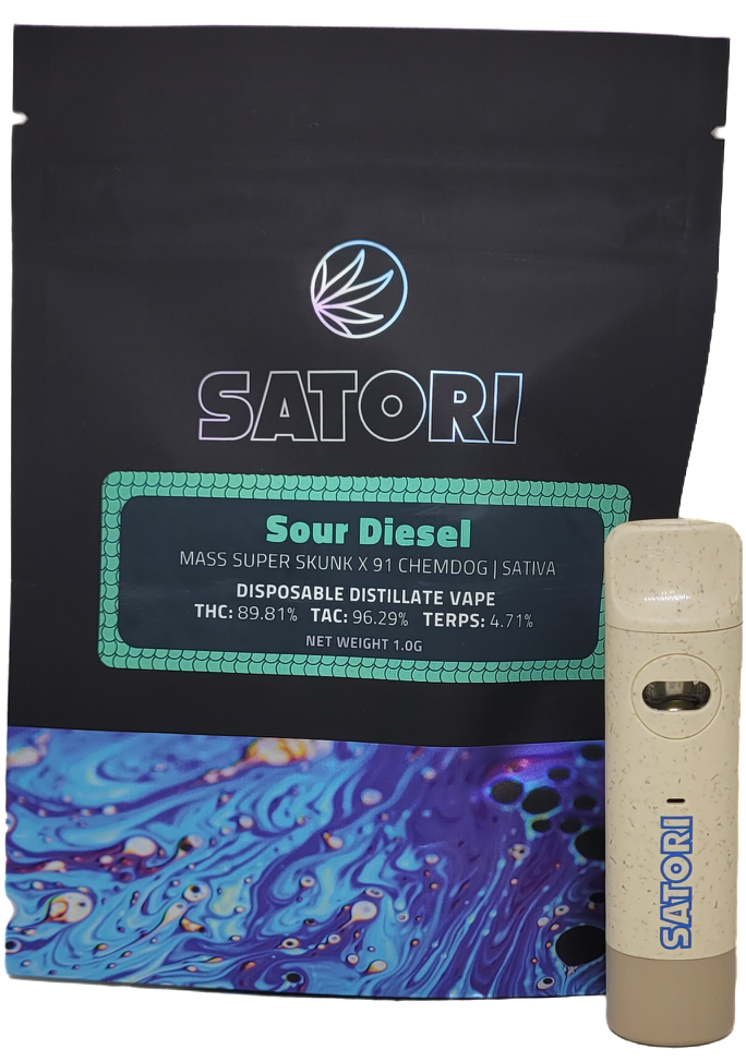 Photograph of product: Sour Diesel Disposable Vape | Satori
