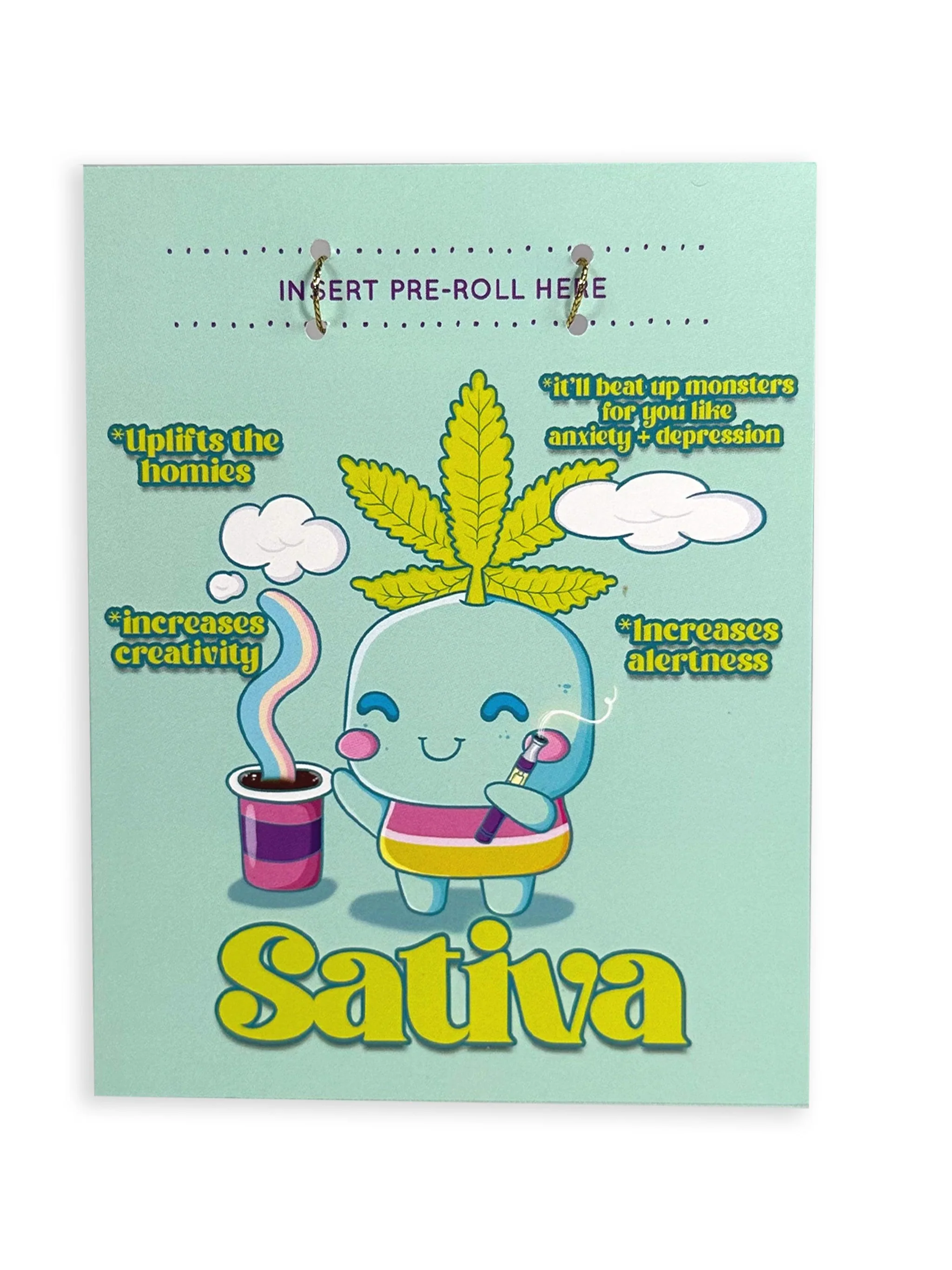 Photograph of product: KushKards Oui'd Artist Series Oui'd Greeting Card