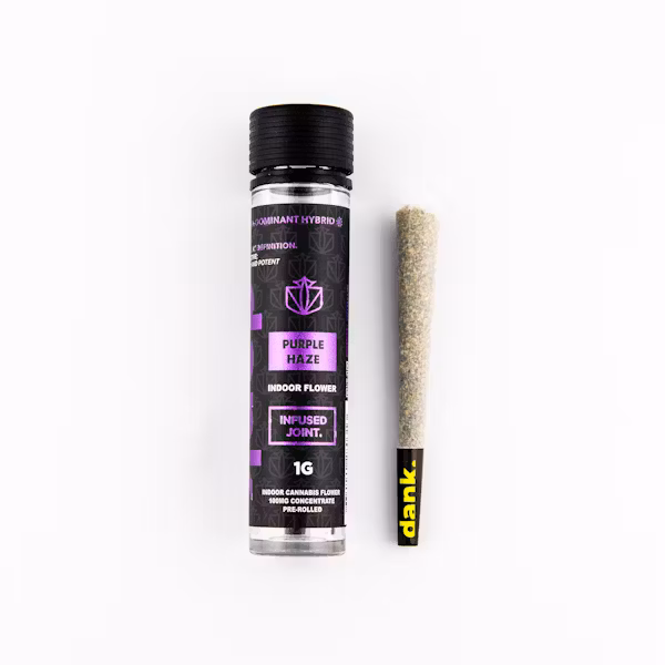 Photograph of Product: Pre-Rolls | Dank | Infused Purple Haze Single 1.1g | Sativa Hybrid