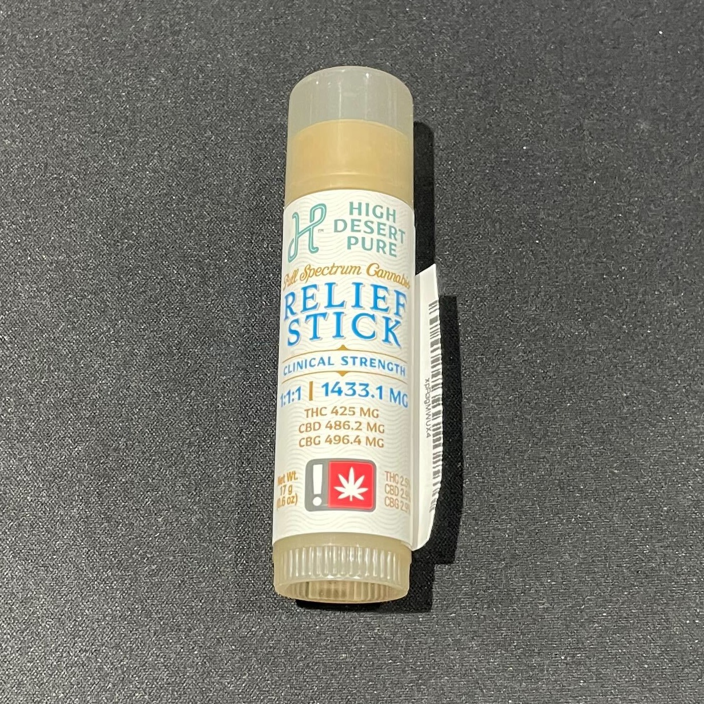 Photograph of product: Topical Clinical Strength Relief Stick 1:1:1 (HDP)