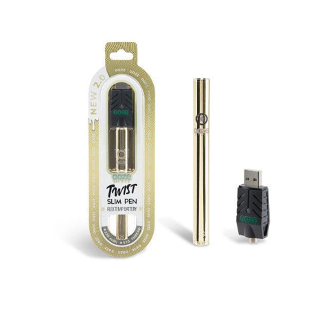 Photograph of product: Ooze - Slim Twist 2.0 - Battery - Lucky Gold
