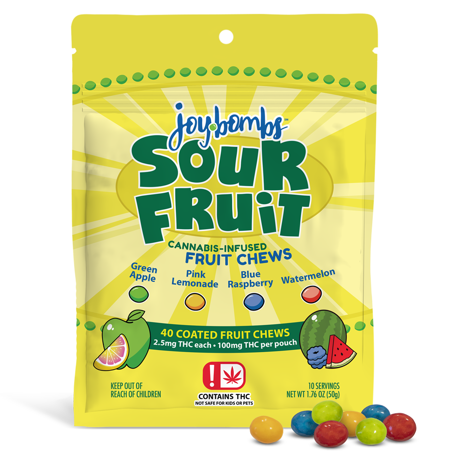 Photograph of product: Joy Bombs | Sour Fruit | 2.5mg