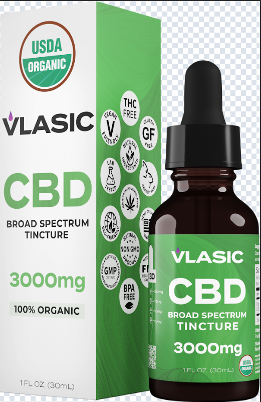 Photograph of product: Vlasic CBD Broad Spectrum Tincture - 3000mg