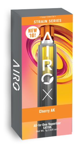 Photograph of product: AIRO 1G CHERRY AK DISPOSABLE CARTRIDGE