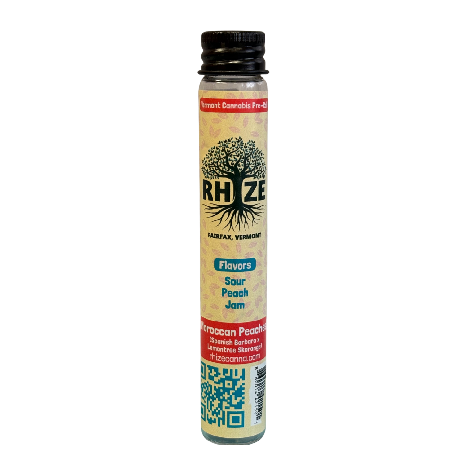 Photograph of product: Moroccan Peaches | 1g Pre-roll | Rhize