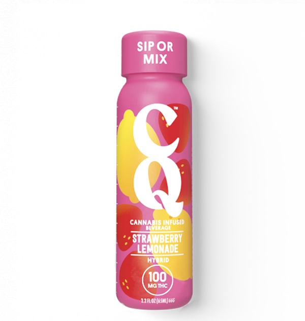 Photograph of product: Strawberry Lemonade Hybrid 2.2oz Oui'd Beverage 100mg