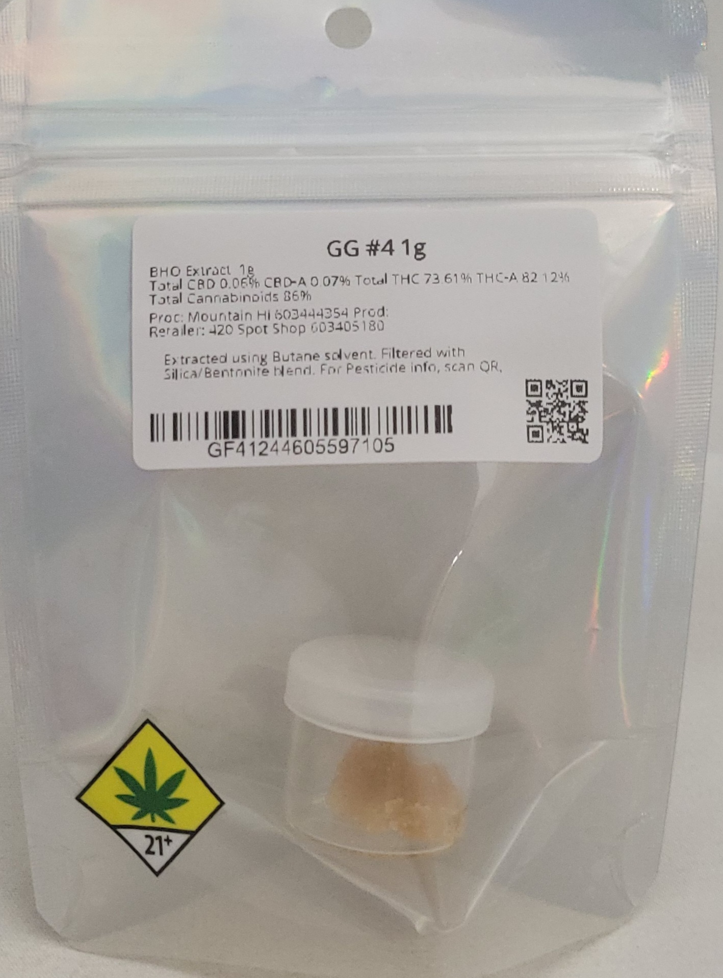 Photograph of product: GG #4 | 1g