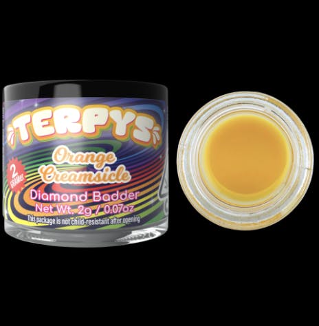 Photograph of product: Terpys Orange Creamsicle Diamond Badder 2g - Sales Floor