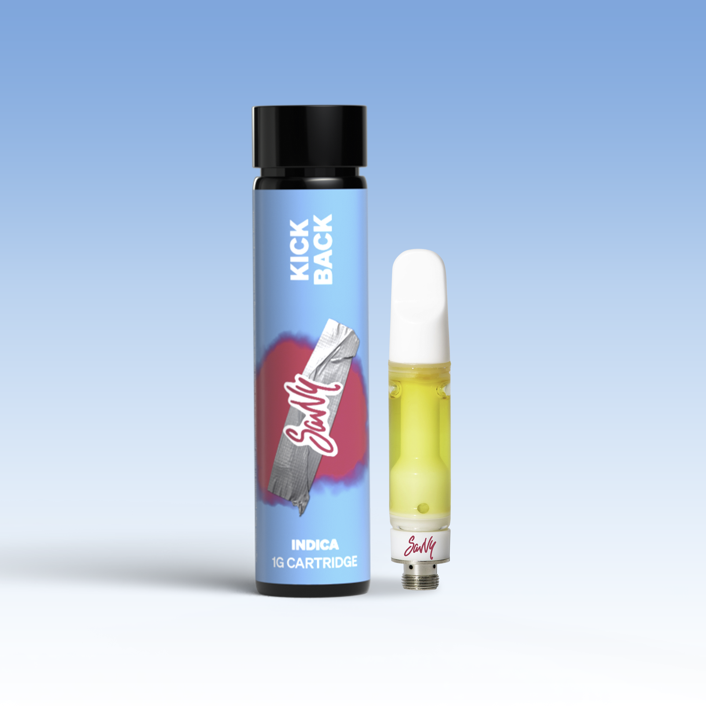 Photograph of Product: Kick Back Grape Kush Cartridge 1g