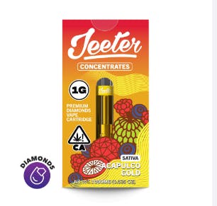 Photograph of product: Jeeter - Juice Liquid Diamonds Vape Cartridge - Acapulco Gold 1g