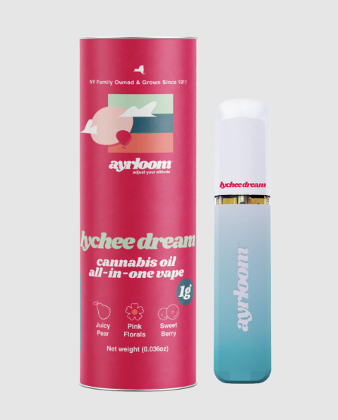 Photograph of product: Ayrloom - Lychee Dream Disposable Vape - 1g