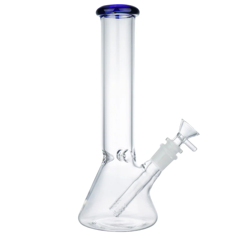 Photograph of product: (WATER PIPE) 10" LA BELLE BEAKER - DEEP BLUE