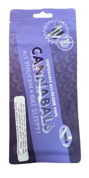 Photograph of product: Cannabals | Blueberry Dream | 1g AIO | Sleep