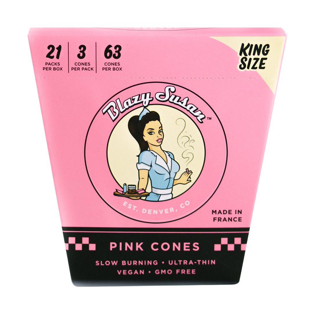 Photograph of product: Blazy Susan | Pink Paper Cones | King Size