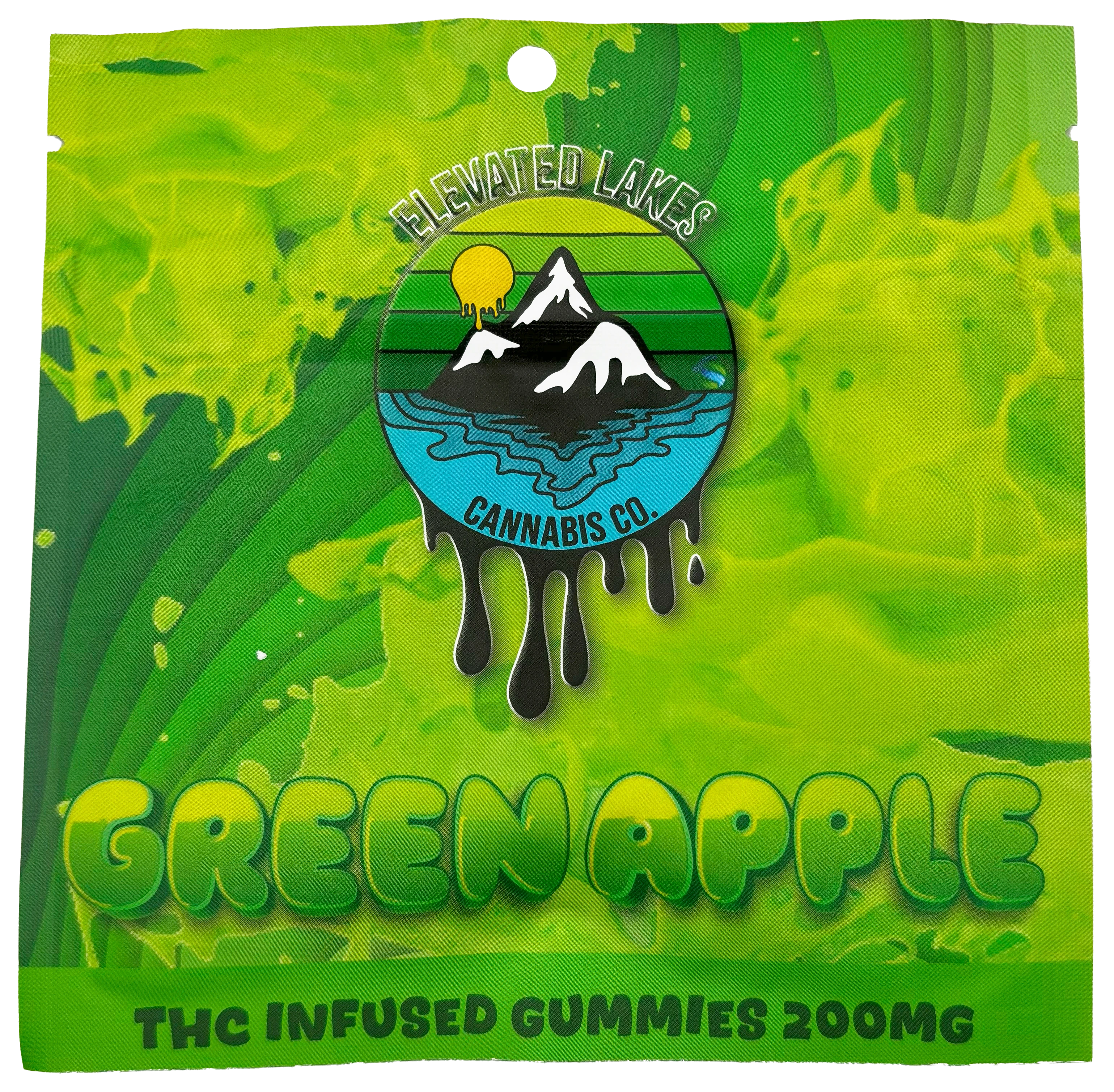 Photograph of product: Elevated Lakes Oui'd Co. | Green Apple | Gummy Edible | 200mg TH-oui