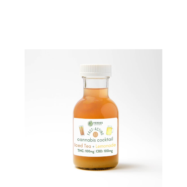 Photograph of product: Verdes - Iced Tea + Lemonade 1:1 CBD 100mg Beverage