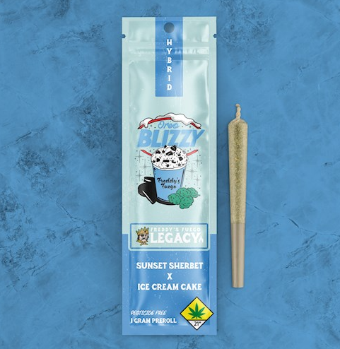 Photograph of product: Freddy Fuego - Oreo Blizzy - 2pk Pre-Rolls