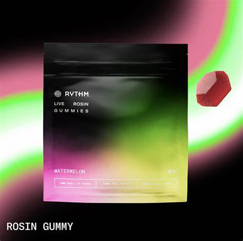 Photograph of product: WATERMELON SOLVENTLESS GUMMIES 10 PK  100MG