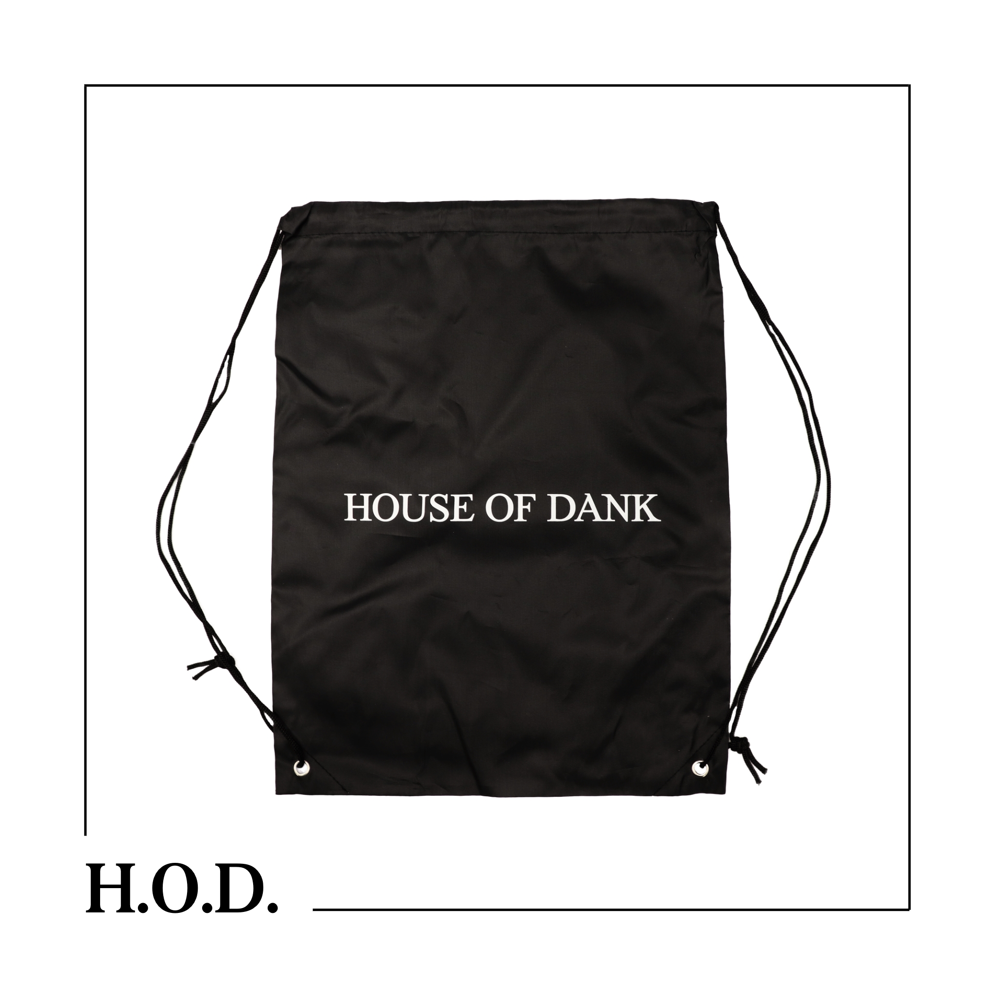Photograph of product: H.O.D. OG Black Draw String Bag