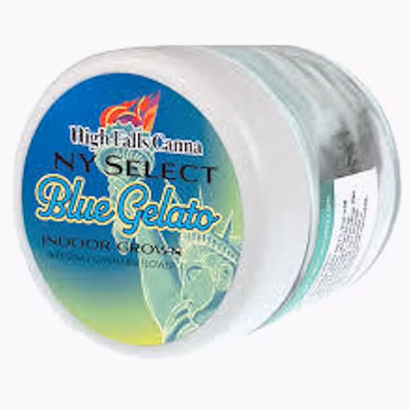 Photograph of product: High Falls Canna | Blue Gelato flower, jar 3.5g