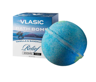 Photograph of product: VLASIC | RELIEF BATH BOMB | 200MG CBD