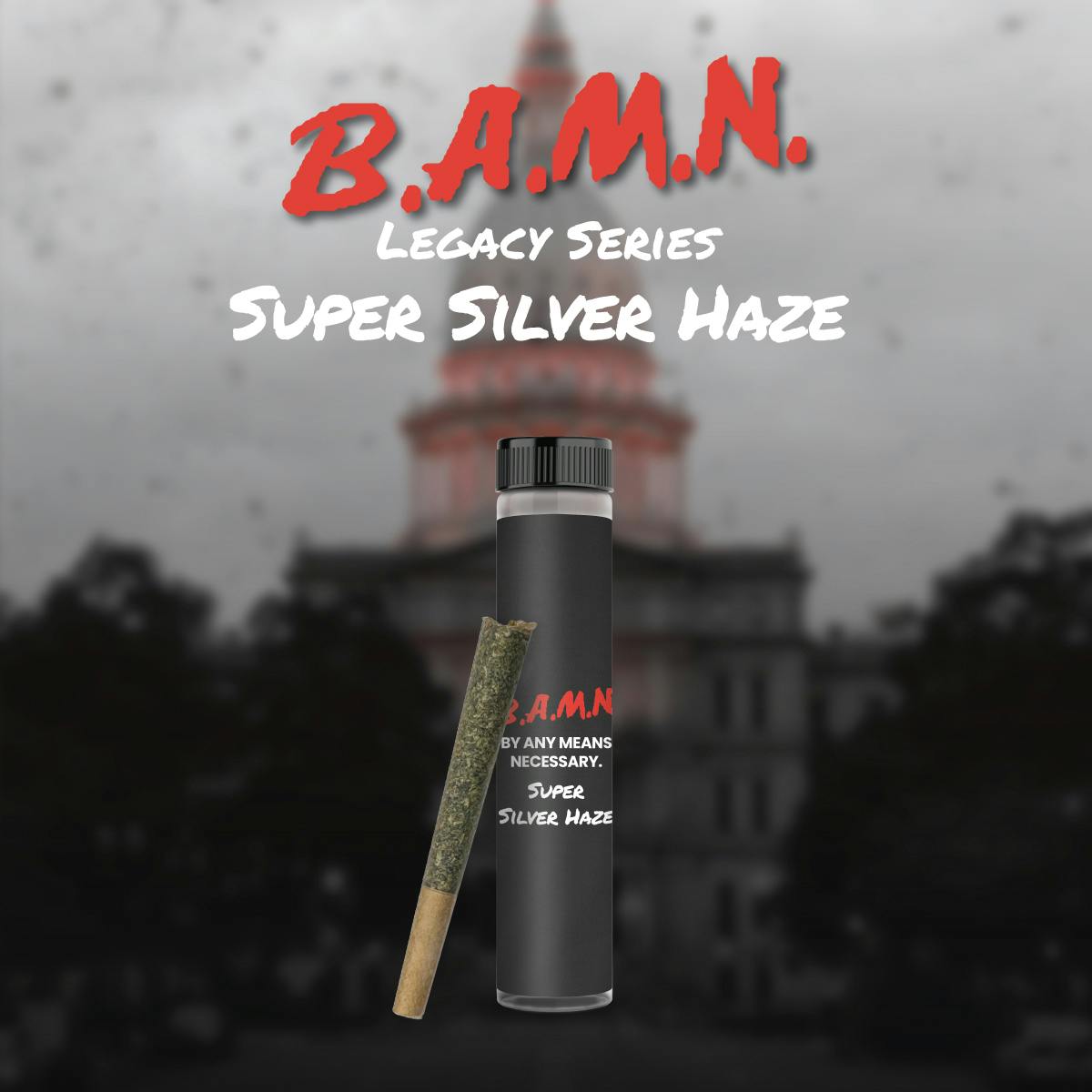 Photograph of product: BAMN - Infused Preroll - Super Silver Haze