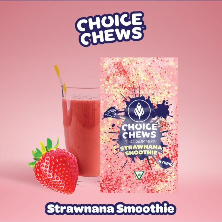 Photograph of product: Strawnana Smoothie (H) Gummies 100mg - 100mg