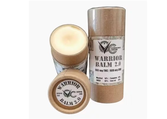 Photograph of Product: Veterans Choice Creations | Warrior Balm 2.0 | 1:1 THC / CBD Roll-On Balm | 2oz
