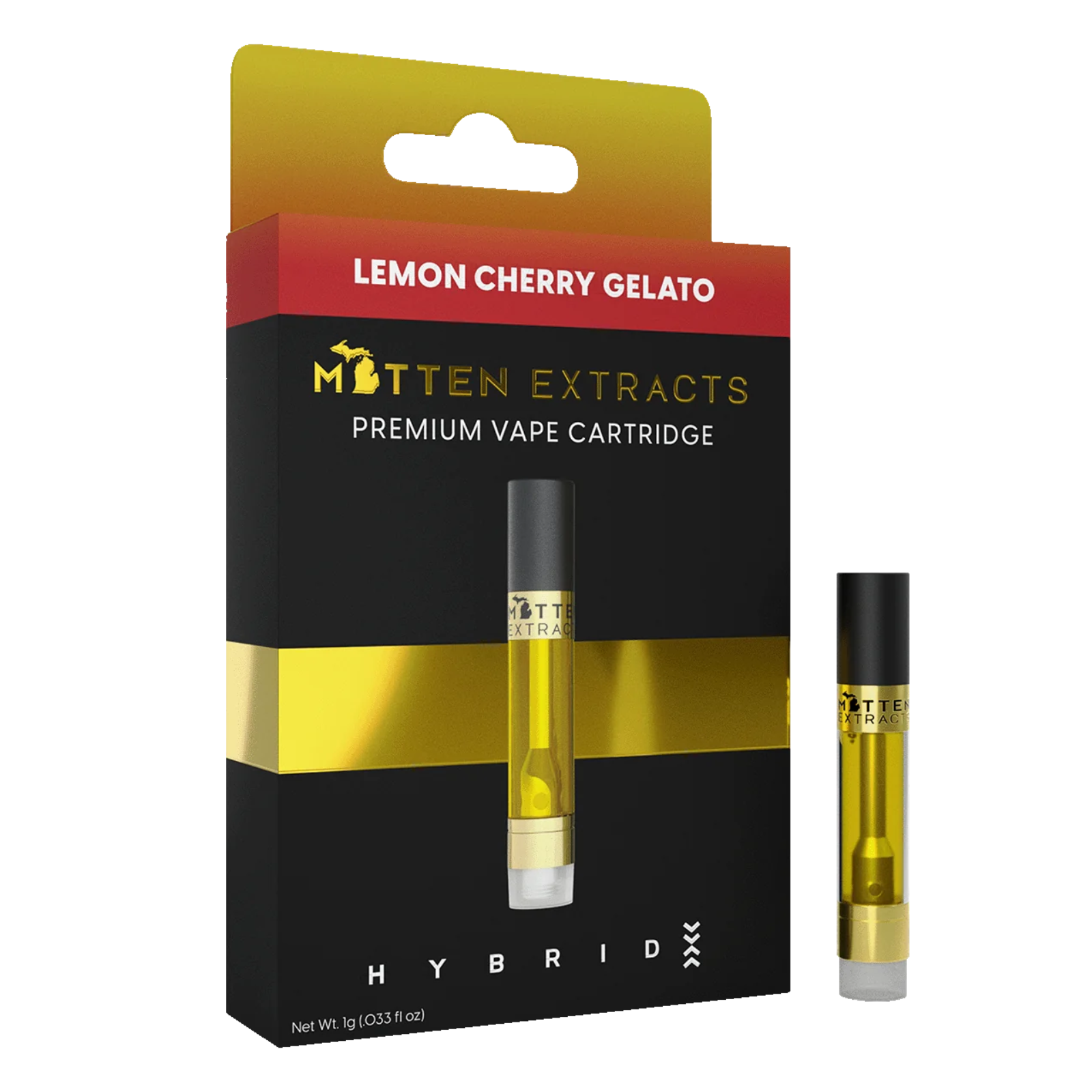 Photograph of product: Mitten Extracts | Lemon Cherry Gelato | Cartridge