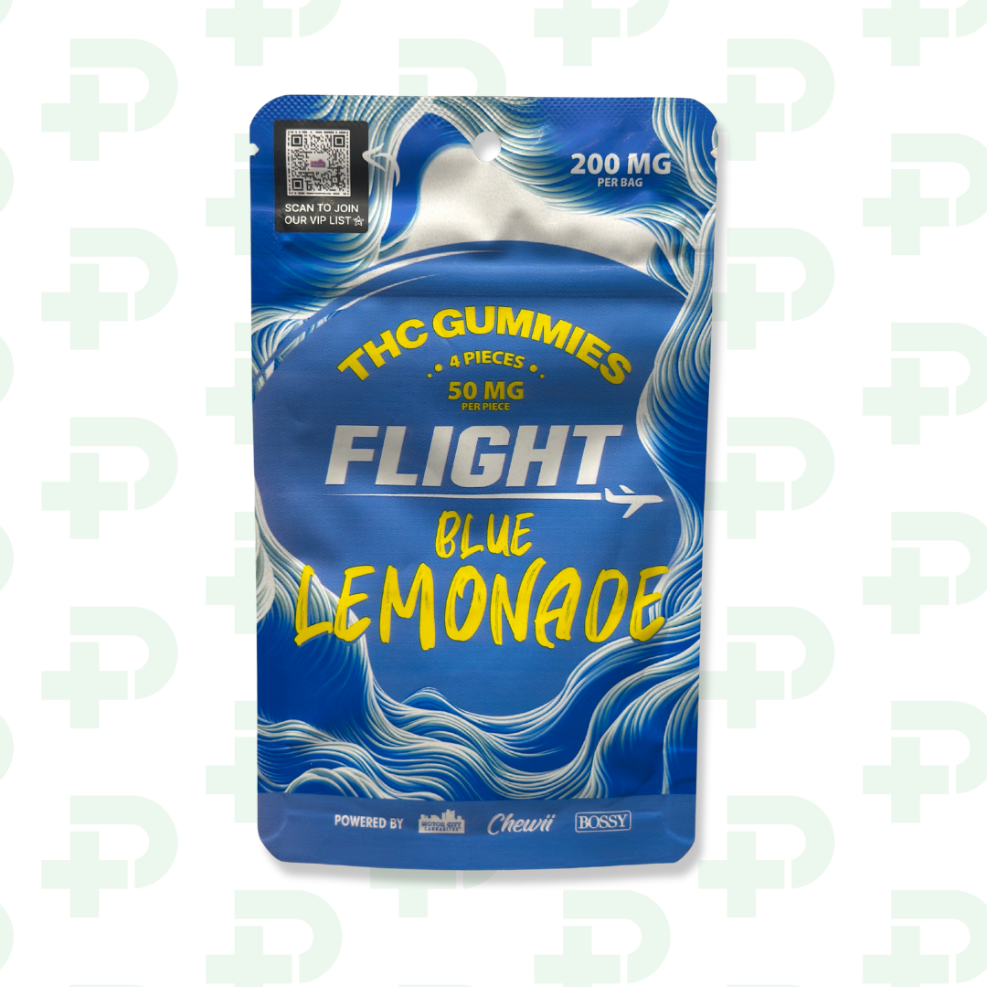 Photograph of product: Flight Gummies 200mg - Blue Lemonade