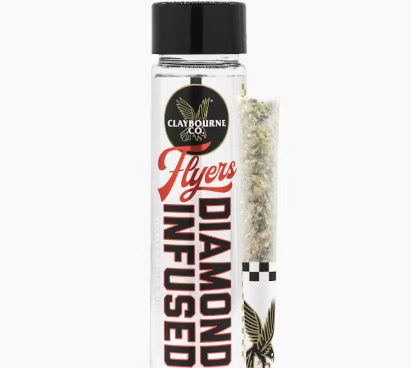 Photograph of product: Claybourne Co Flyers Cobra Kush Hybrid Infused Preroll 2pk 1g