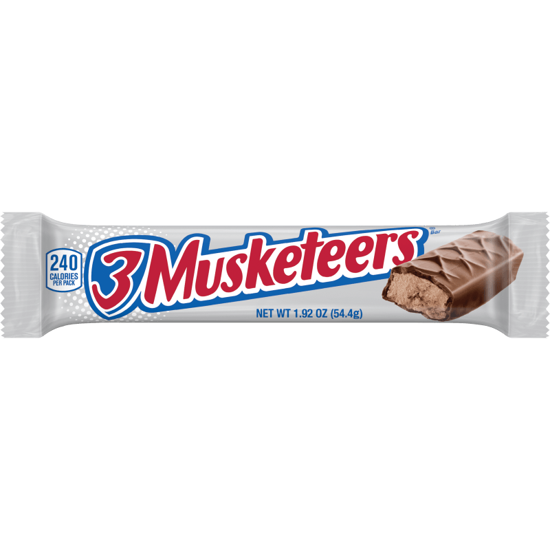 Photograph of product: Candy Bar - 3Muskateers - Snack - UN-INFUSED
