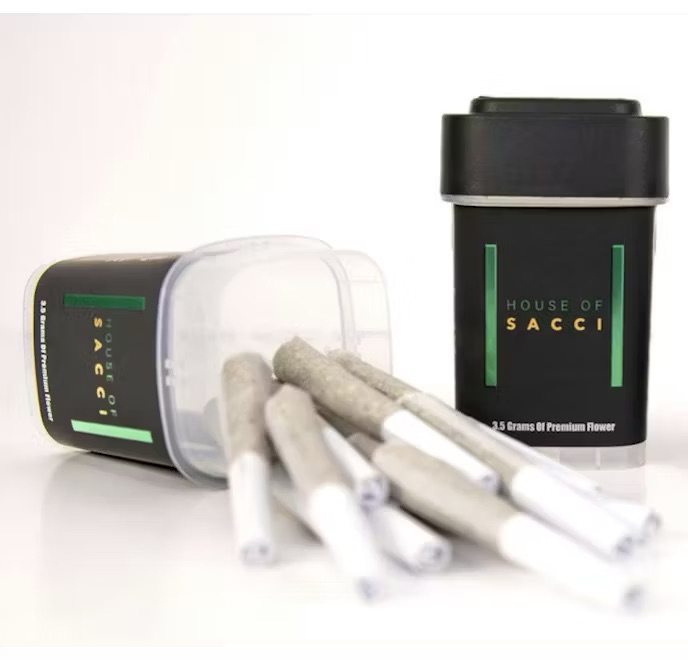 Photograph of product: House Of Sacci | Pre-Rolls | Puffinz | Oui'd | 7pk