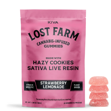 Photograph of product: Strawberry Lemonade | Live Resin Gummies | 100mg (10ct)