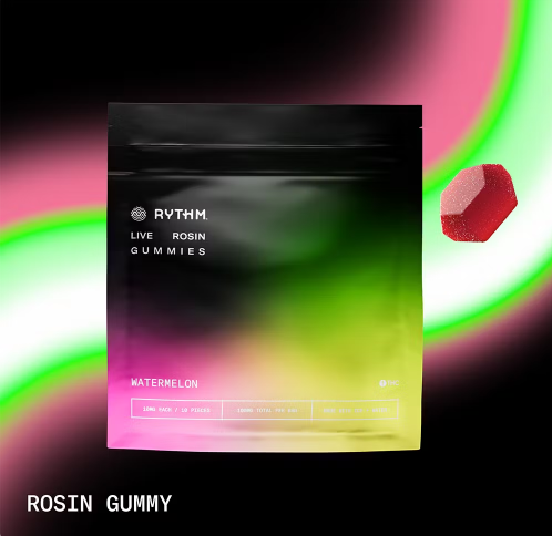 Photograph of product: Rythm | Edible | Watermelon Solventless Oui'd