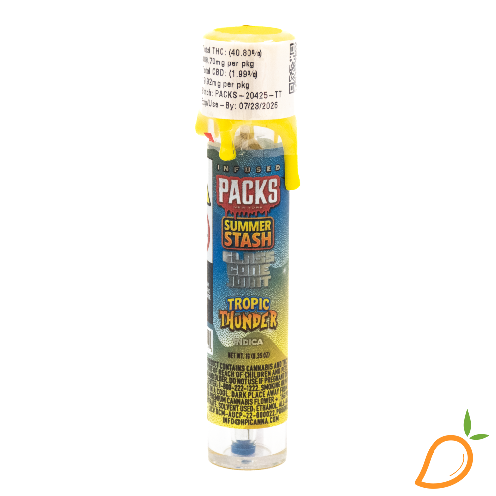 Photograph of product: 1g Tropic Thunder Glone Preroll Packs