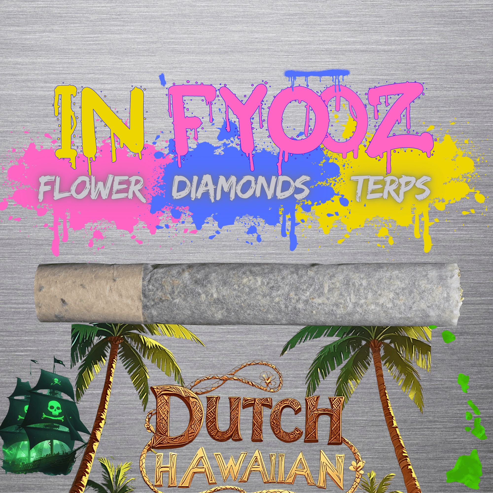 Photograph of product: Dutch Hawaiian Infused Pre-Roll | 1g - In"Fyooz