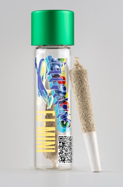 Photograph of product: JetPacks | Blueberry Kush | FJ-Mini | Infused Pre-roll