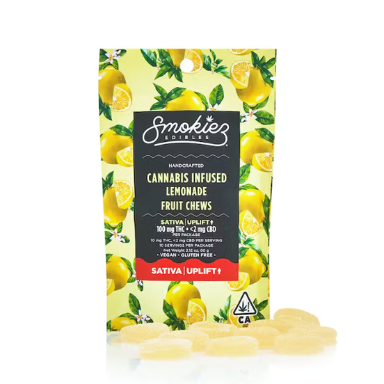 Photograph of product: Lemonade Oui'd 100mg TH-oui Fruit Chews - 