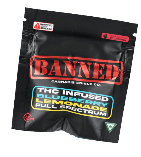 Photograph of product: Blueberry Lemonade |  200mg Single Gummy High Tolerance