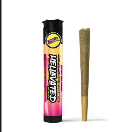 Photograph of product: Juicy Stickz Mango Dragon Infused Pre-Roll