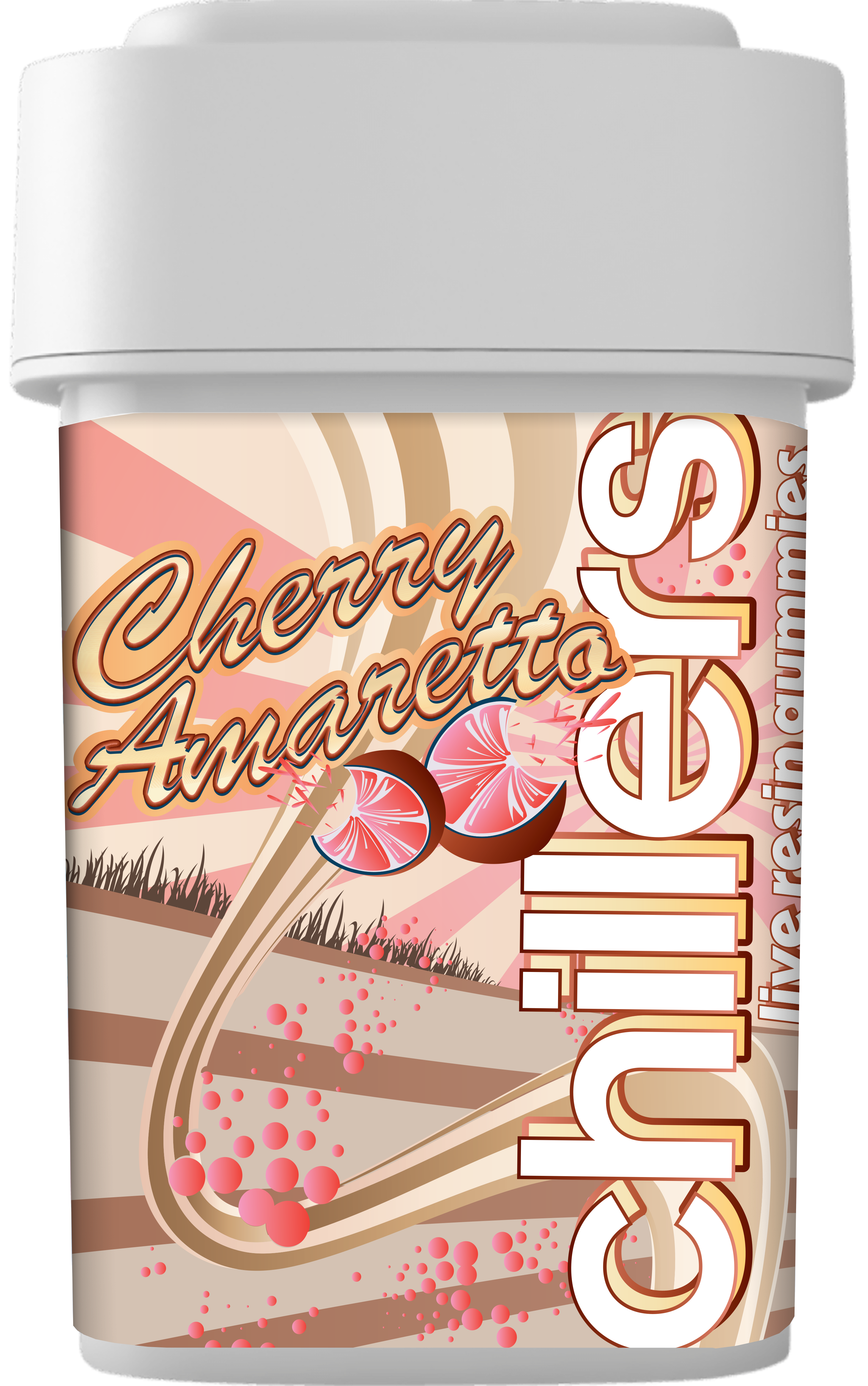 Photograph of product: Chillers Cherry Amaretto Live Resin Gummies