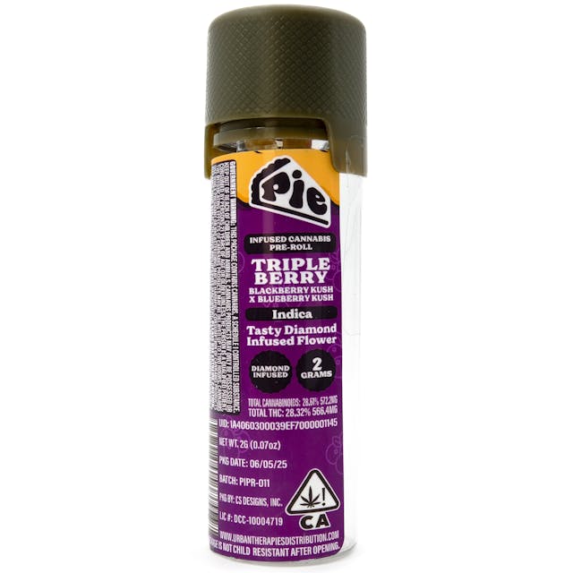 Photograph of product: Triple Berry | 1g x 2pk Infused Prerolls - 