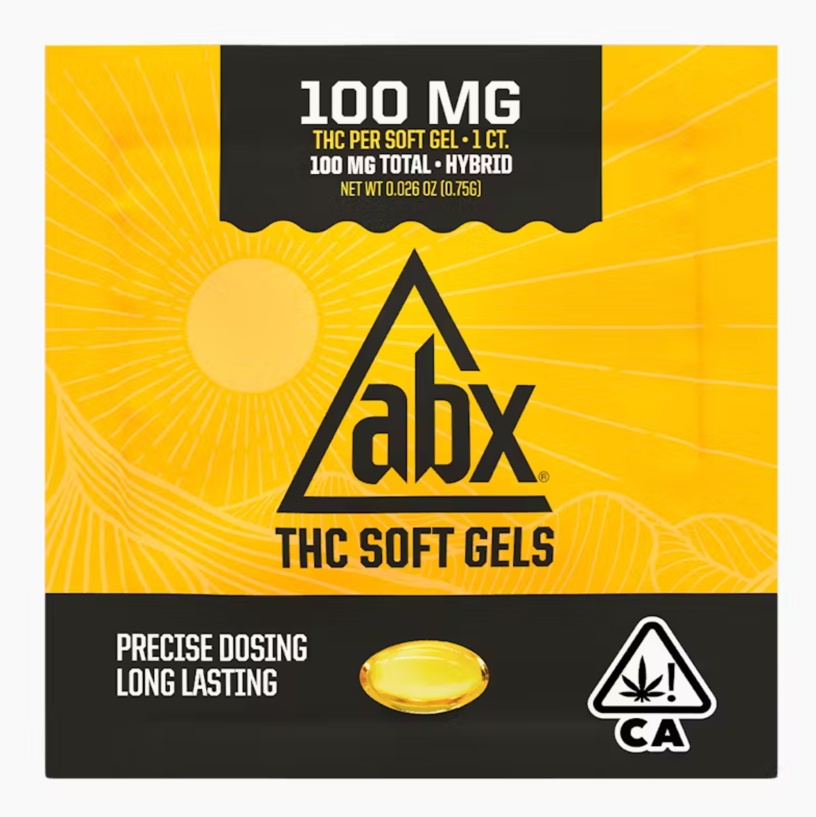 Photograph of product: ABX - Soft Gel Single 100mg (H)