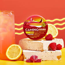 Photograph of product: Camino Sours Gummies "Bliss" | 10mg | Raspberry Lemonade