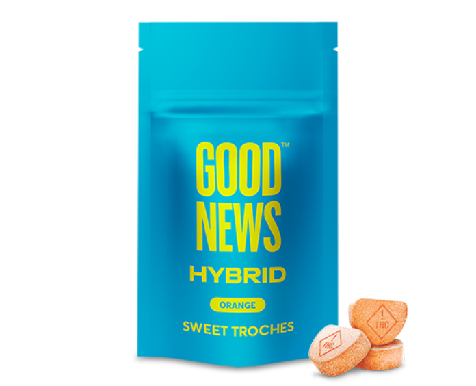 Photograph of product: Orange | 10mg Troches | 10pk