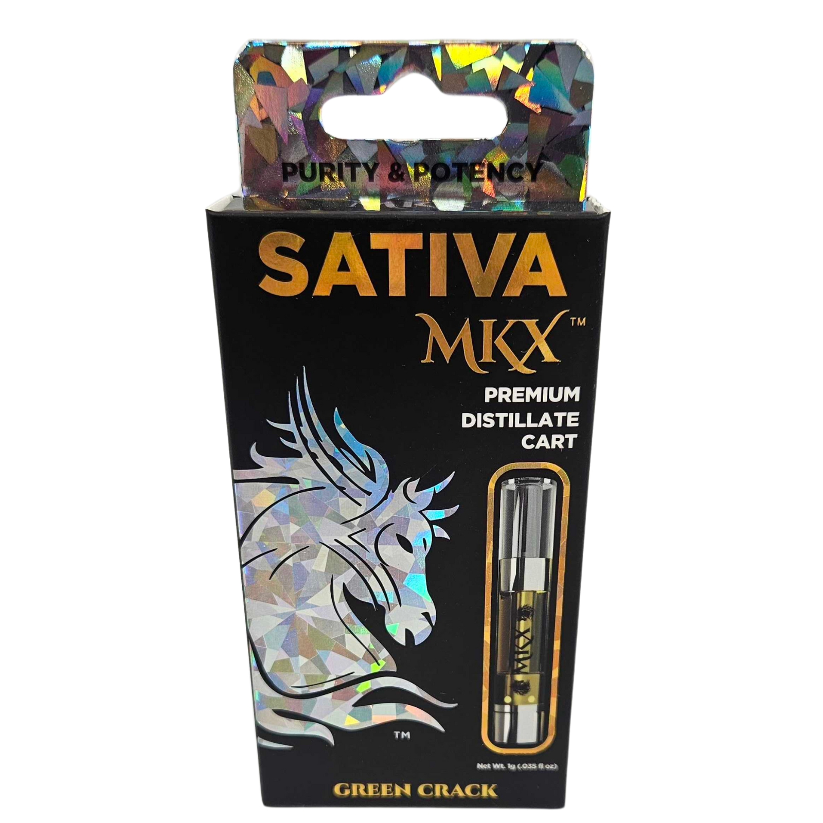 Photograph of product: MKX | Vape Cartridge | Green Crack