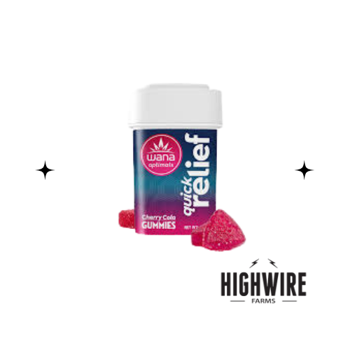 Photograph of product: Wana Gummies Optimal Quick Relief Cherry Cola 50mg